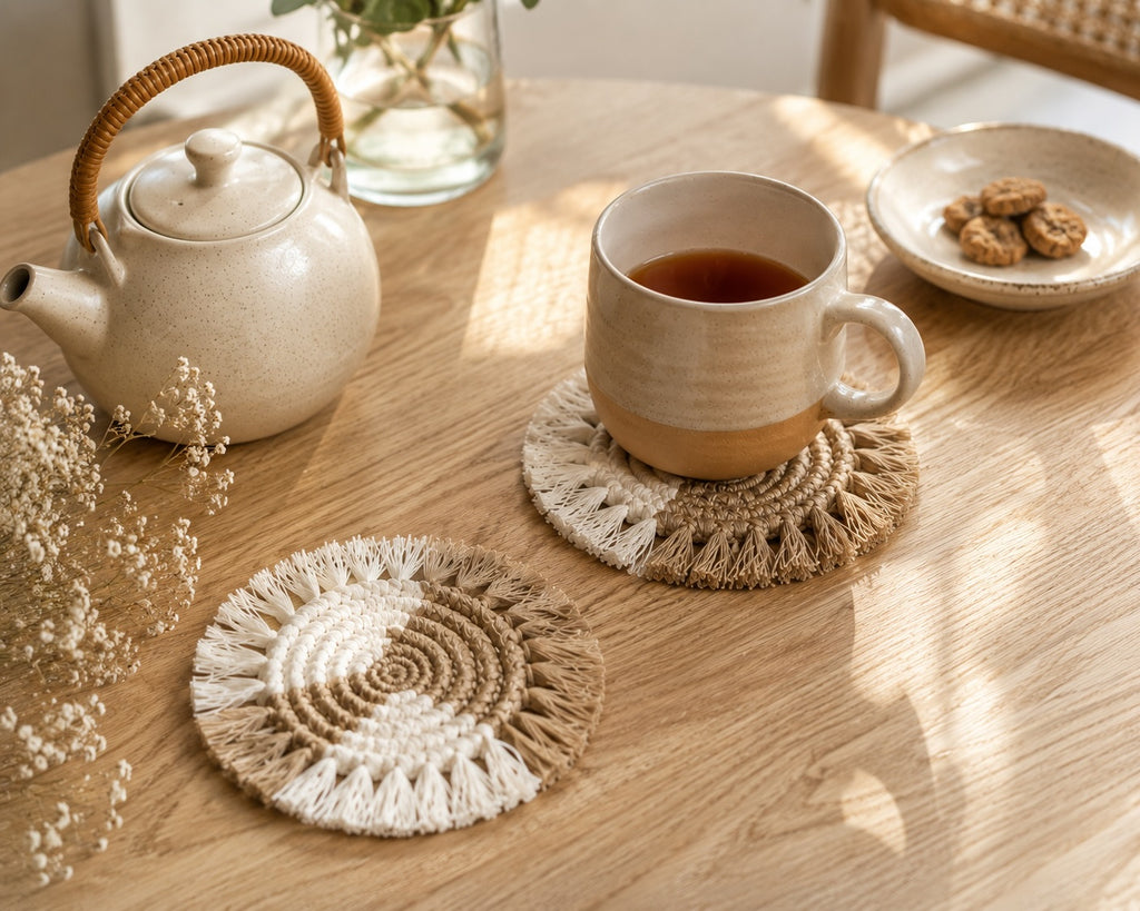 Sous-verre Olivia — Jute naturel