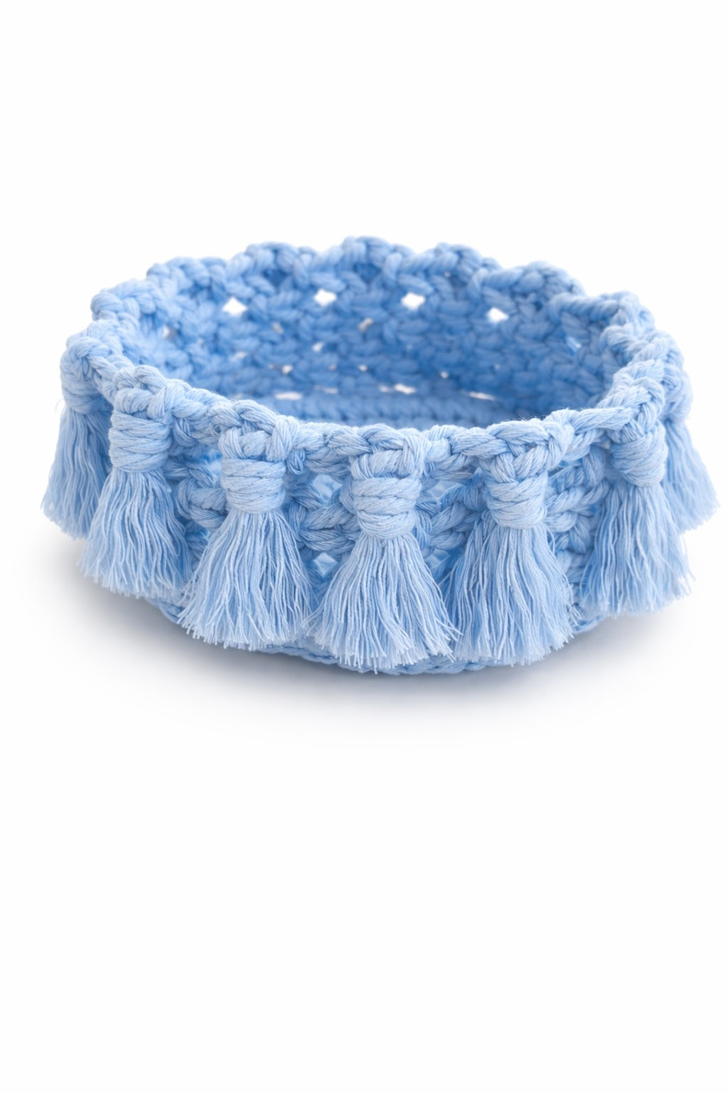 "Les petits flashy" Panier en macramé personnalisable