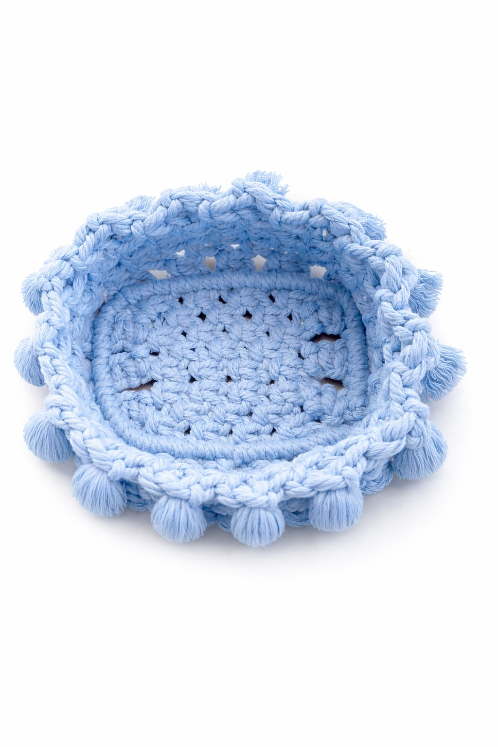 "Les petits flashy" Panier en macramé personnalisable
