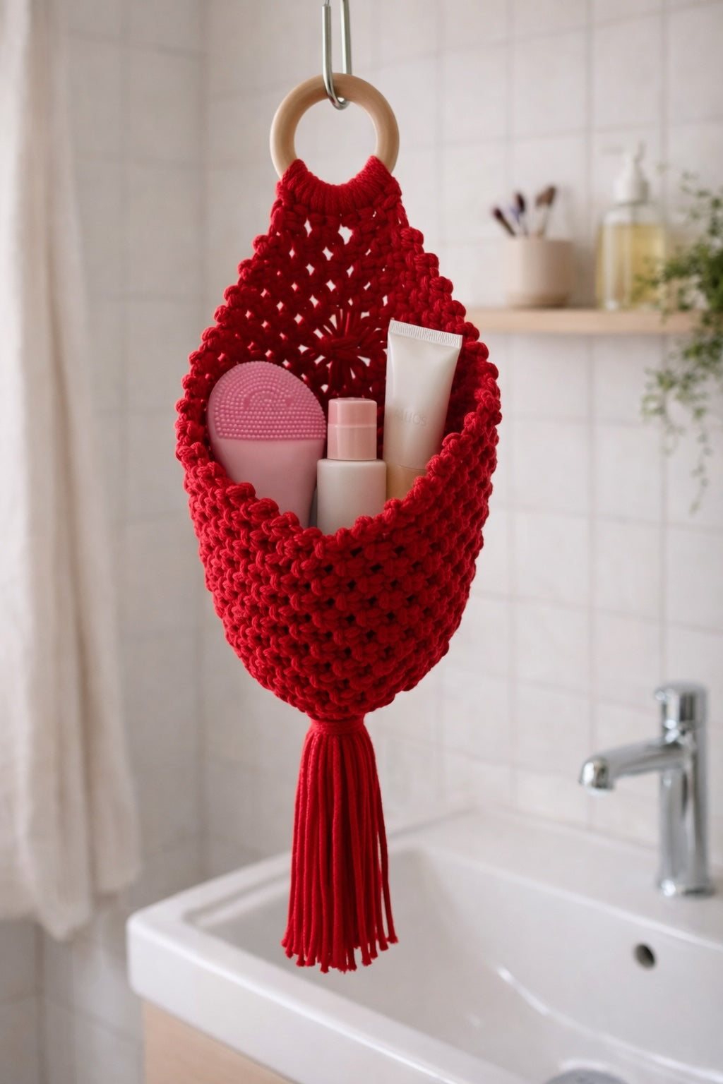 Panier en macramé Gaïa